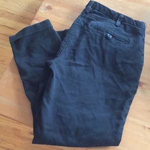 Express black cropped ankle cut chinos size 6